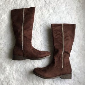 Brown Suede Boots
